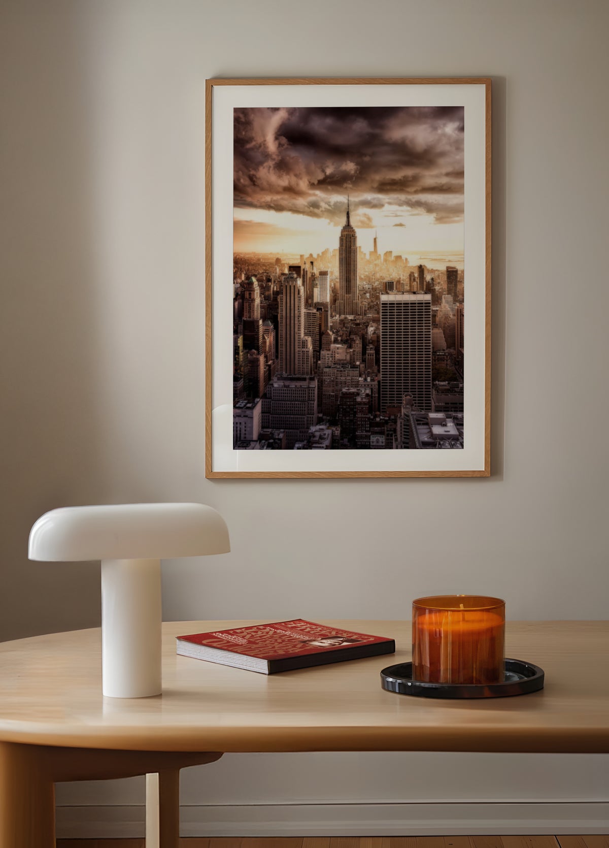 Dramatische Skyline von New York City