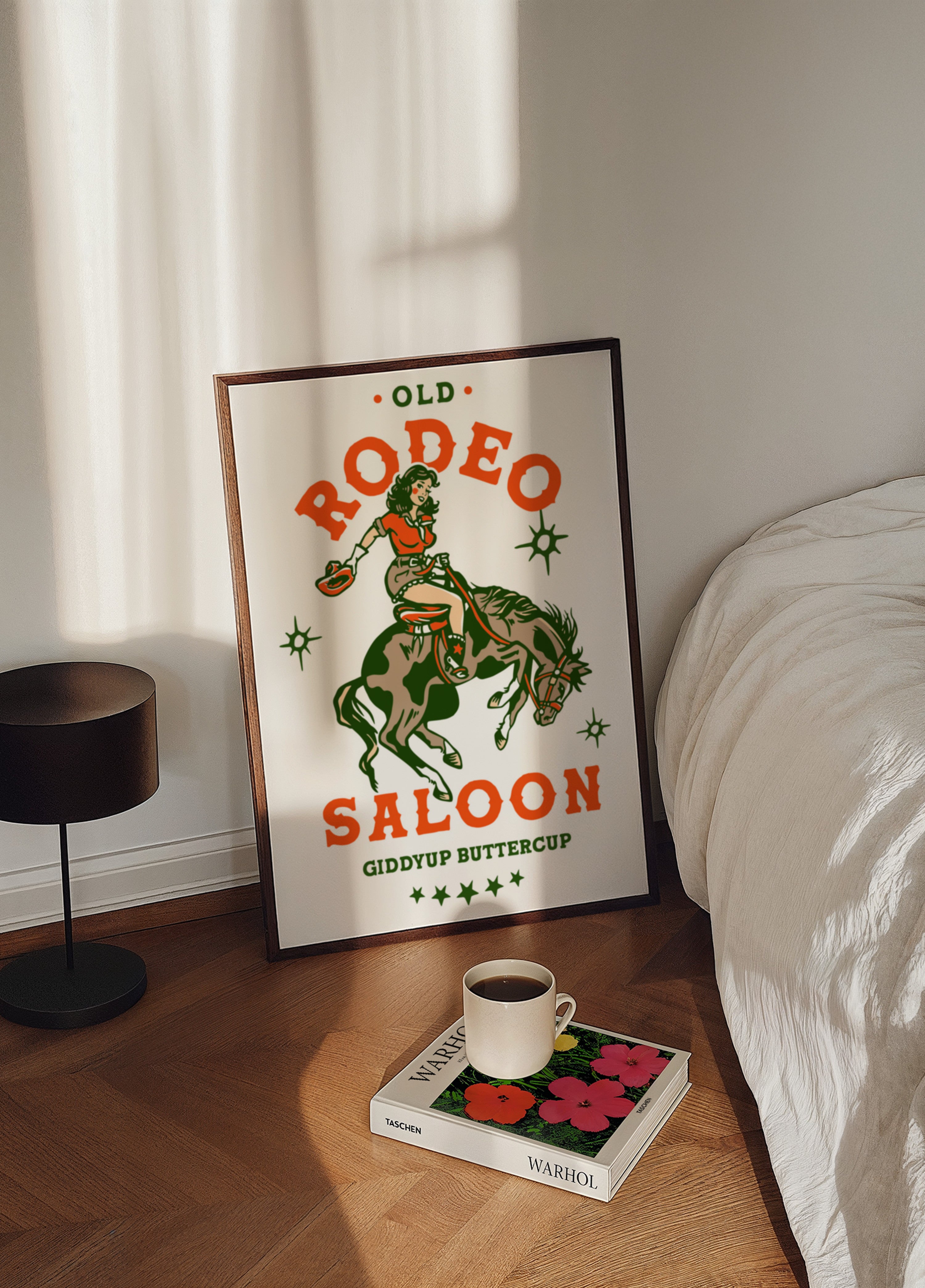 Altes Rodeo-Saloon-Cowgirl: Giddyup Buttercup