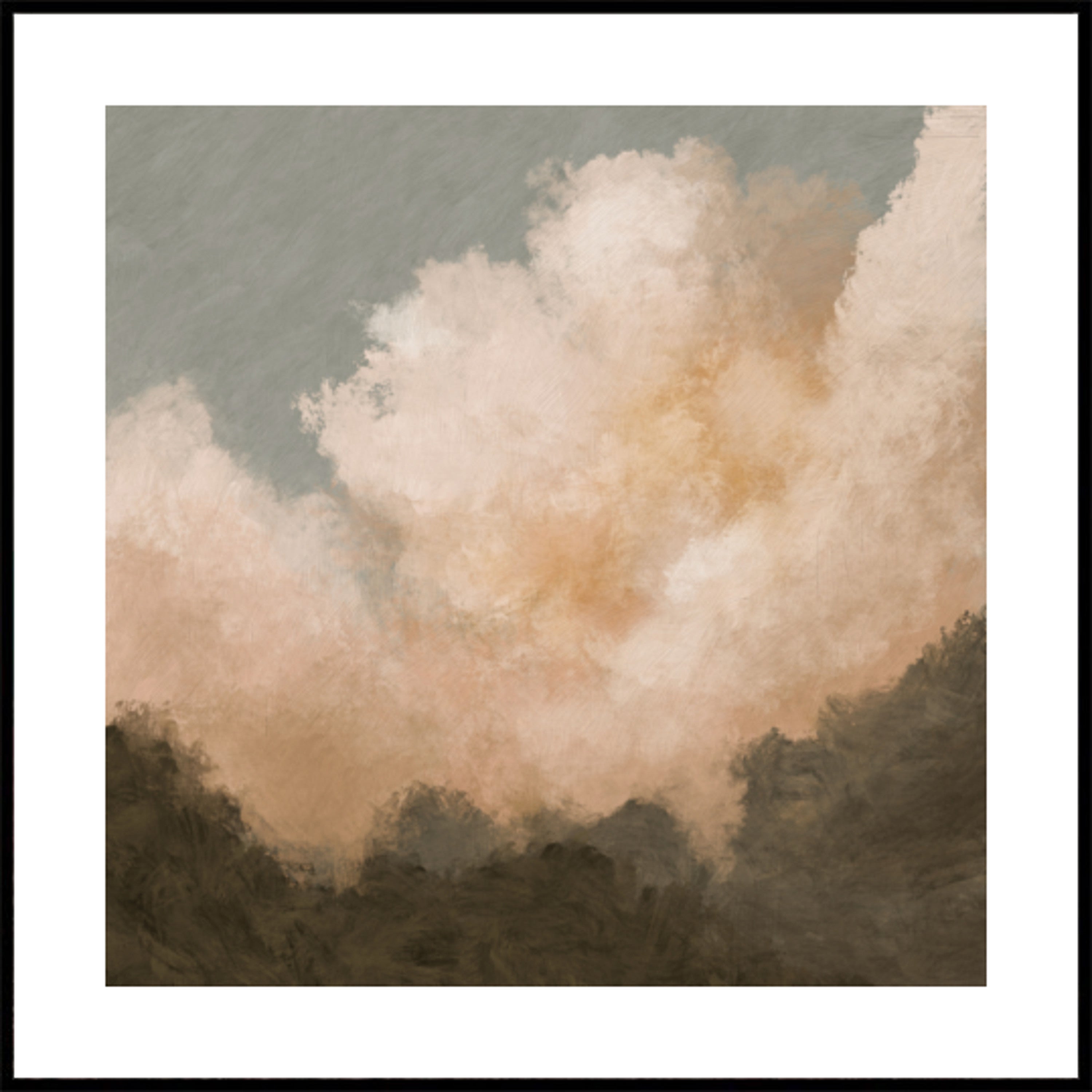Ruhige Bergwolken