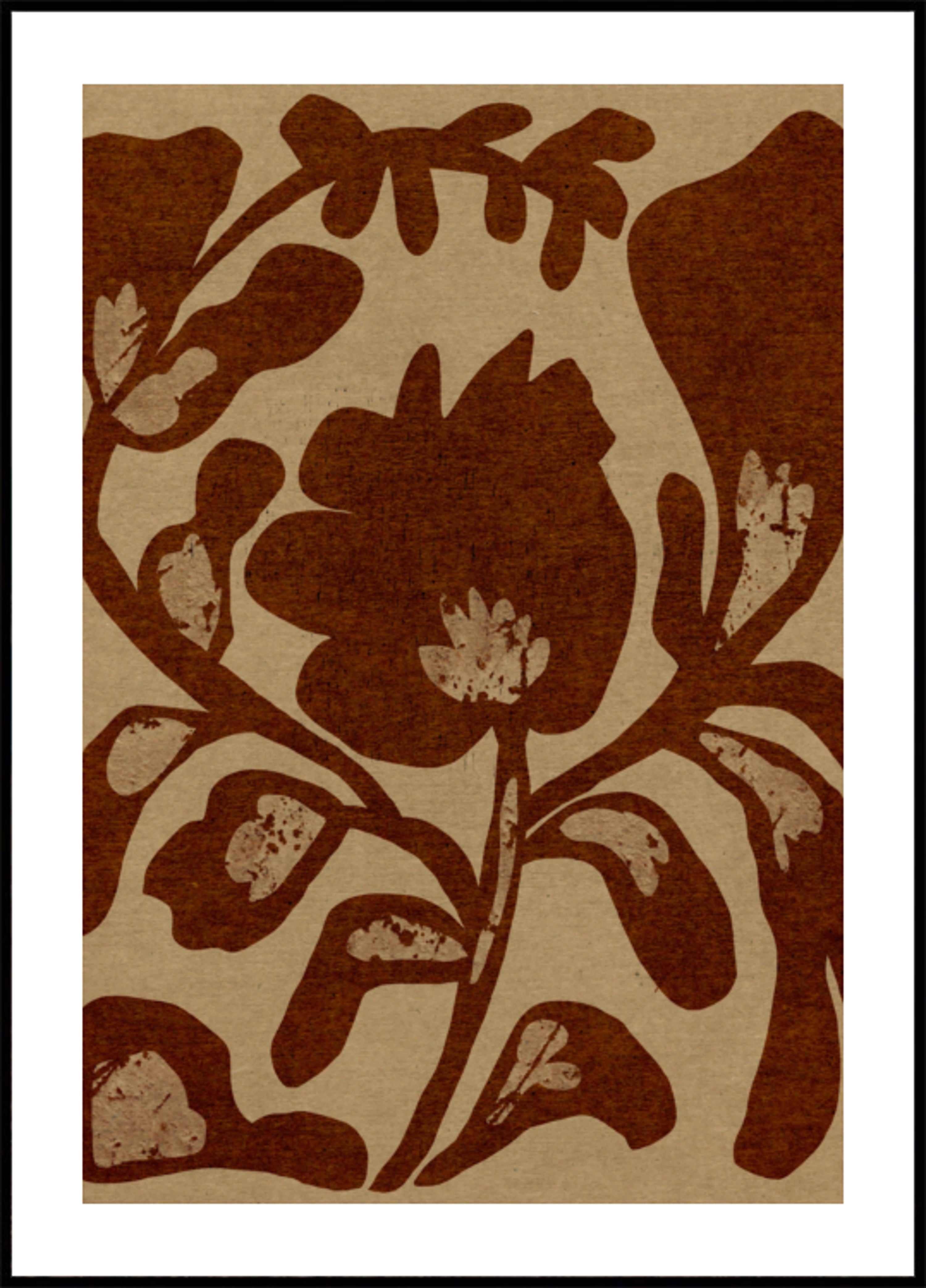 Erdiges Blumenmotiv