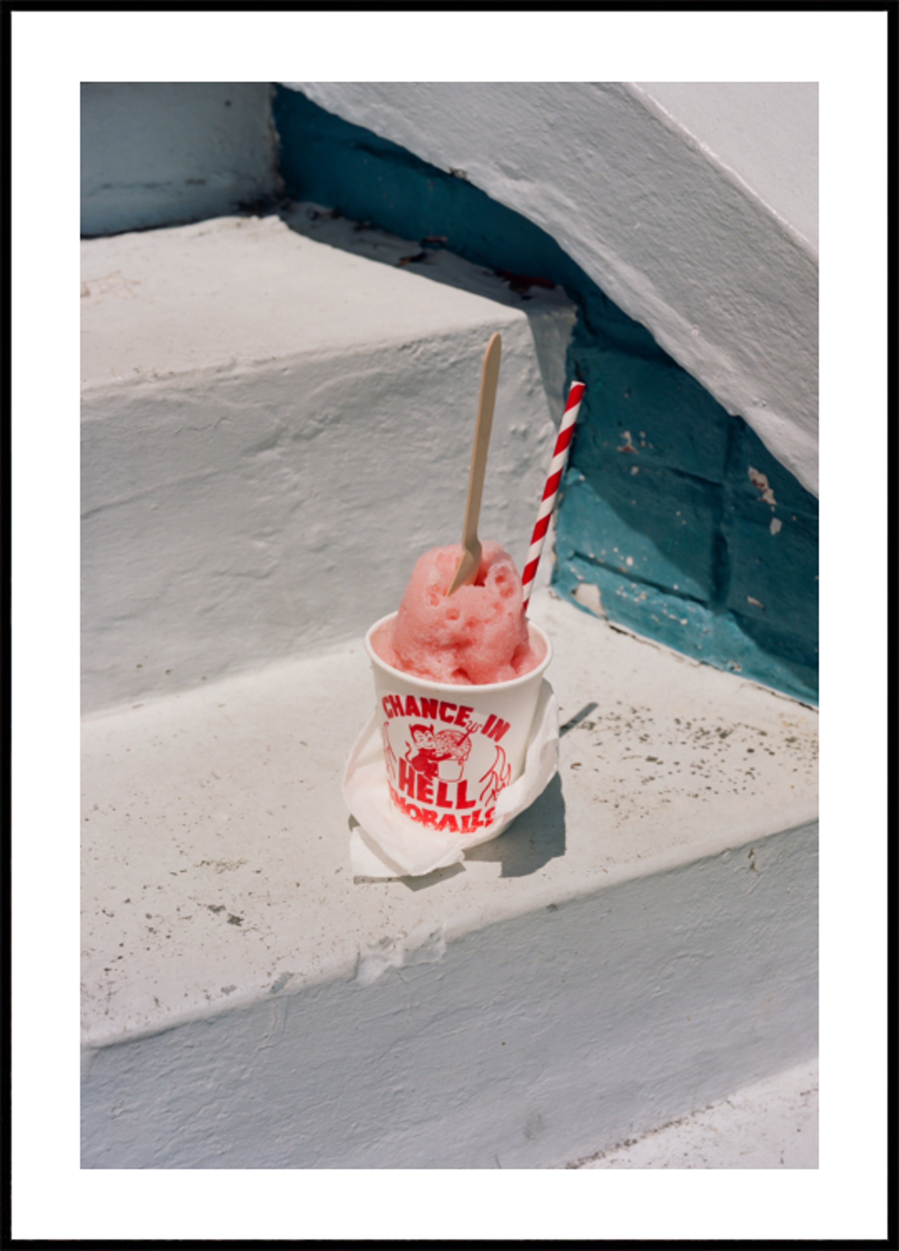 Erfrischender rosa Slushie