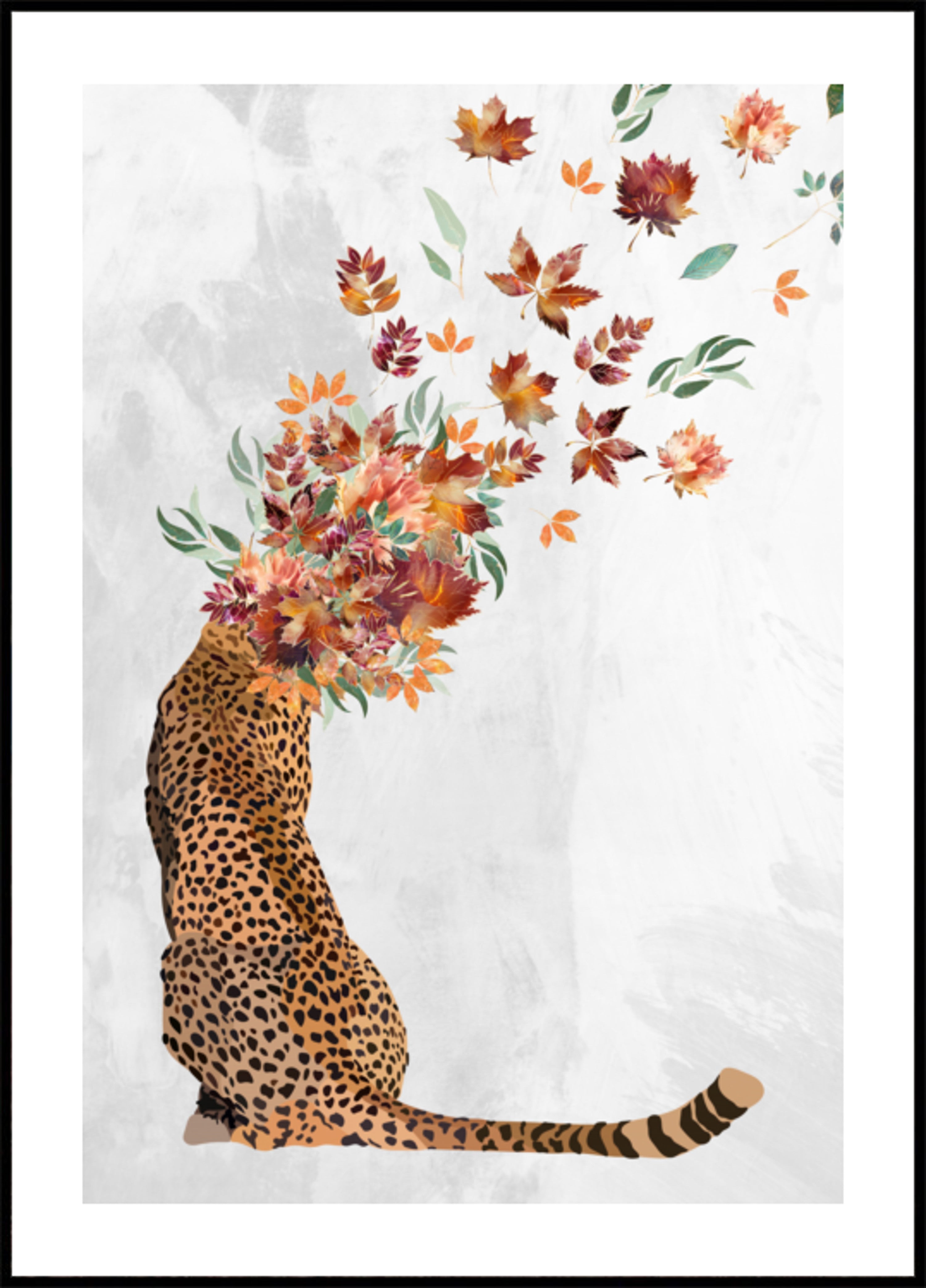 Herbstblatt-Gepard