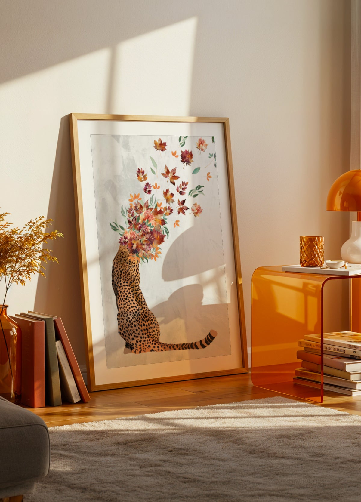 Herbstblatt-Gepard