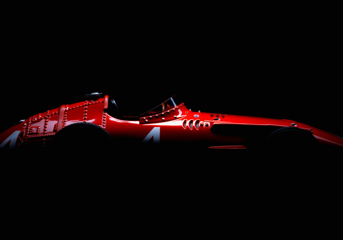 Vintager roter Rennwagen