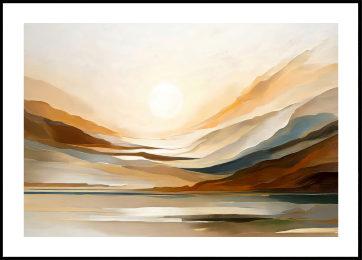 Goldene Horizontlandschaft