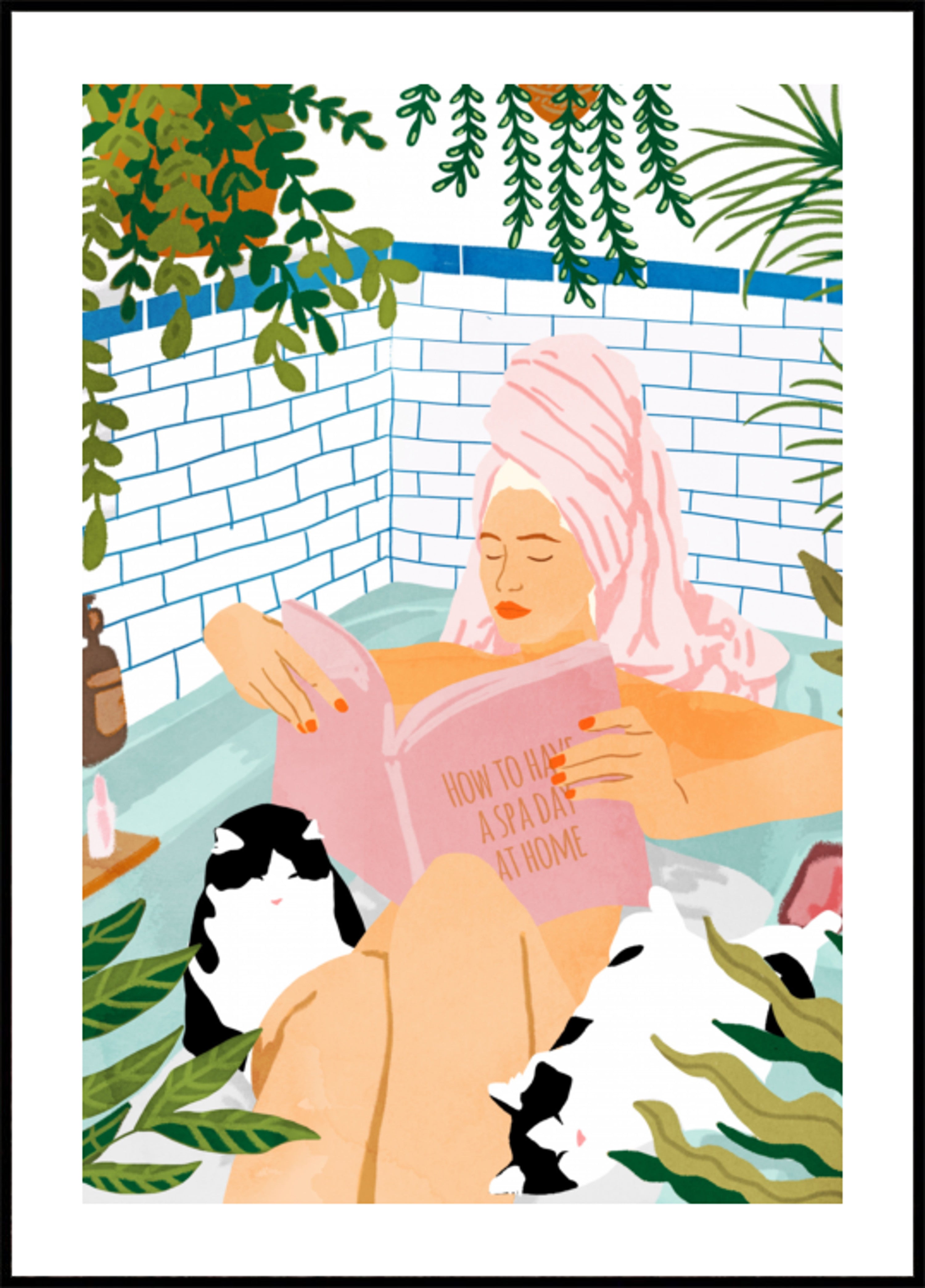 Spa-Tag mit Katzen