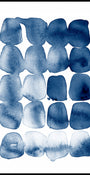 Indigo-Aquarellformen