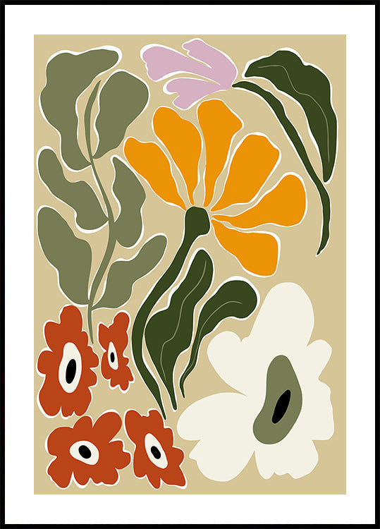 Mid Century Bloomscape (NEW) - Posterbox