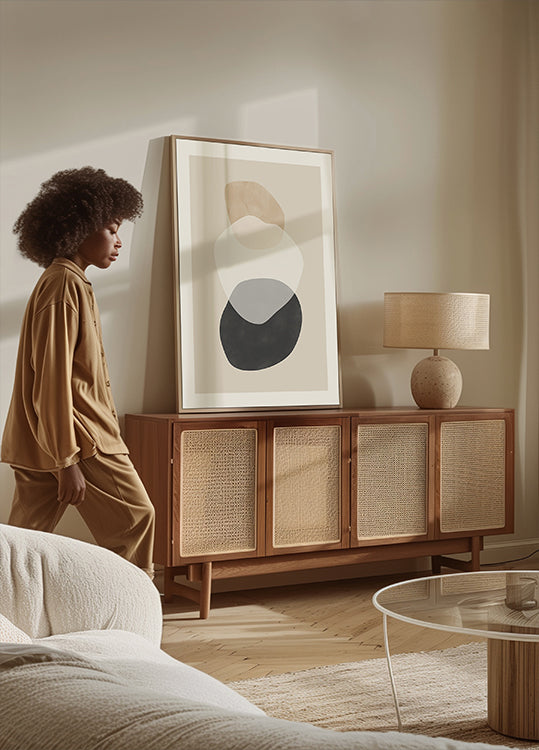Beige Boho Shapes - Posterbox