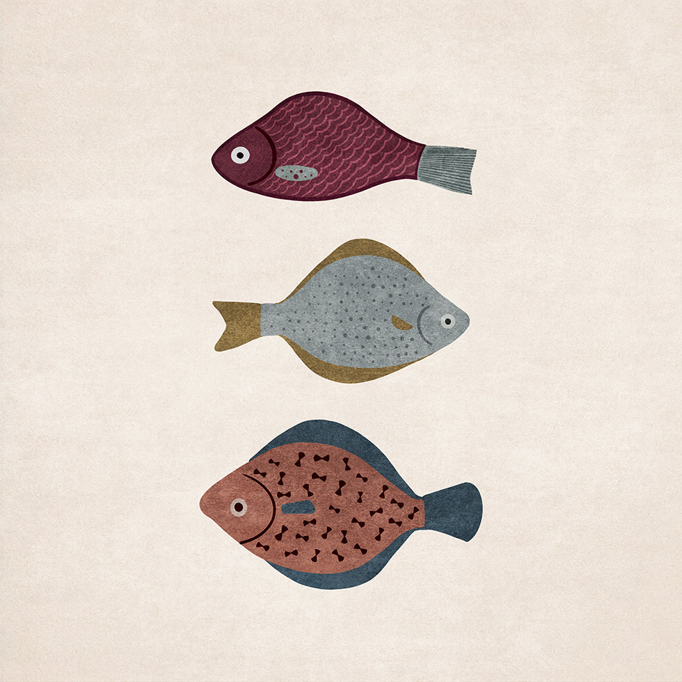 Trio of Fish Forms Plakat - Posterbox