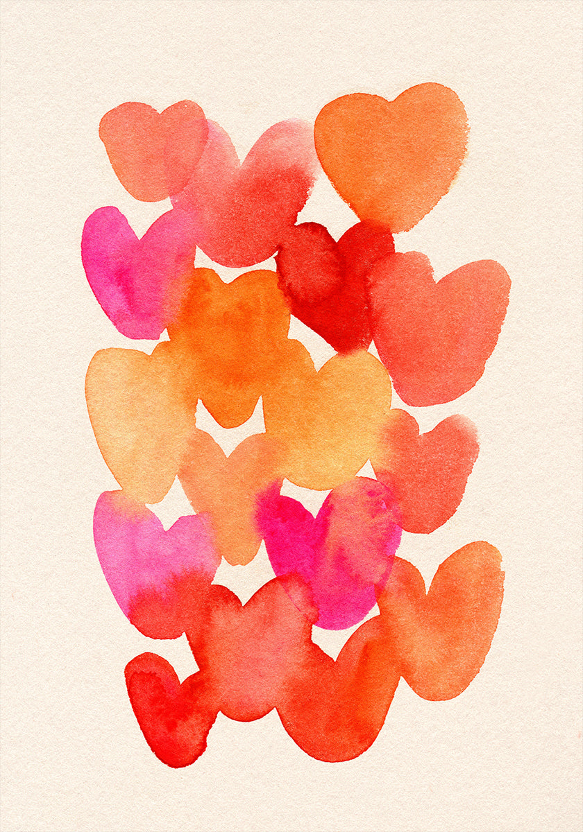 Hearts Plakat - Posterbox