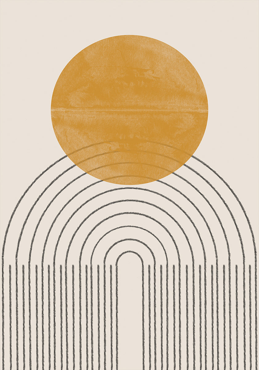 Arc and Sunburst Plakat - Posterbox