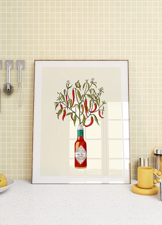 Chili Pepper Plant Plakat - Posterbox