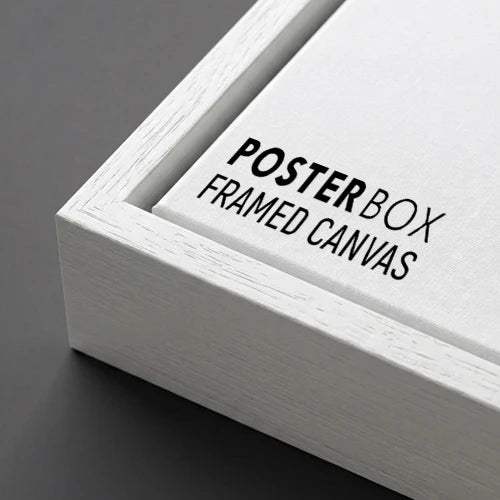 framed canvas white