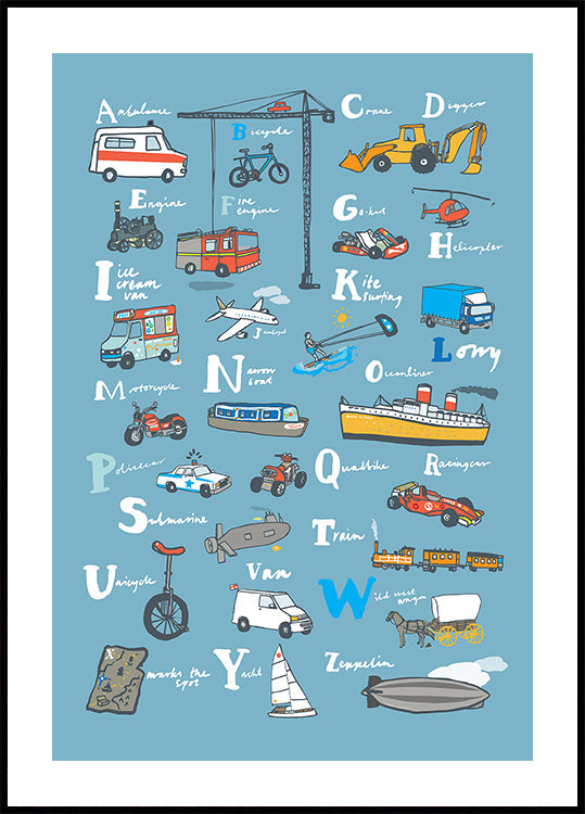 Abc Transport Plakat - Posterbox