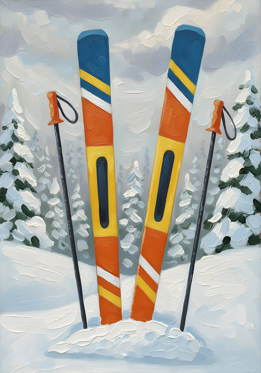 skiing Gear Plakat - Posterbox