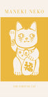 Maneki-Neko Yellow Cat (NEW) - Posterbox