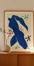 Abstract Blue Figure Plakat - Posterbox
