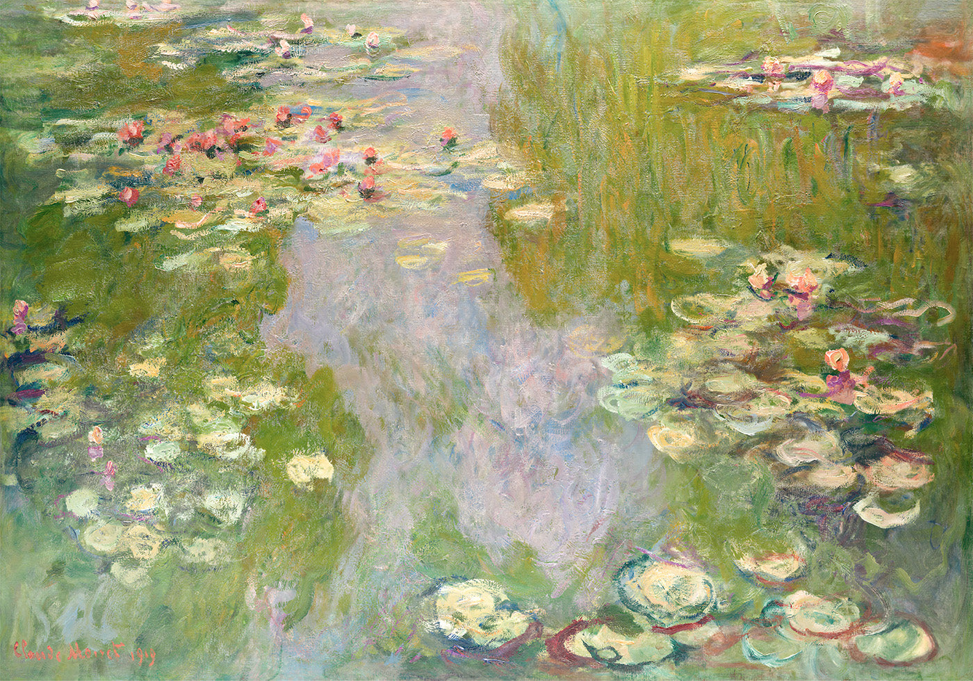 Seerosenlandschaft 1919 von Claude Monet Poster