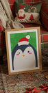 Festive Penguin Joy Plakat - Posterbox