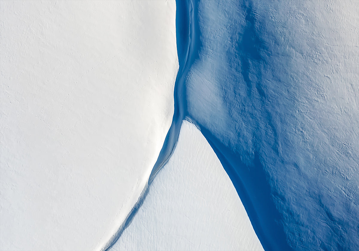 White and Blue Plakat - Posterbox