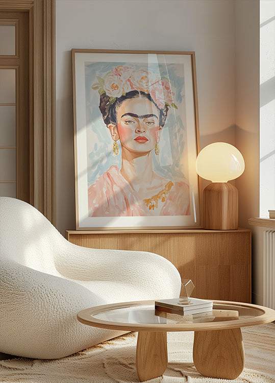 Frida Pastel Color Plakat - Posterbox