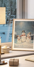 Snowman Family Plakat - Posterbox