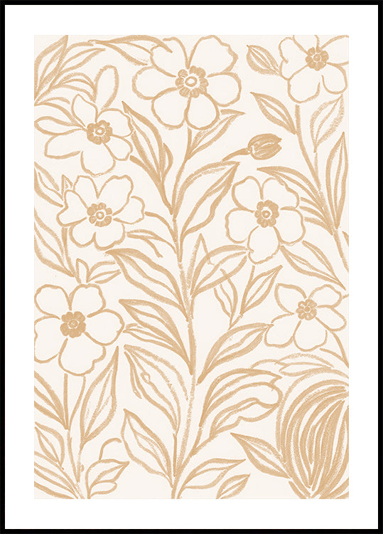 Beige Botanical Blooms (NEW) - Posterbox