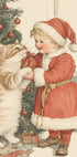 Christmas Kid and Cat Plakat - Posterbox