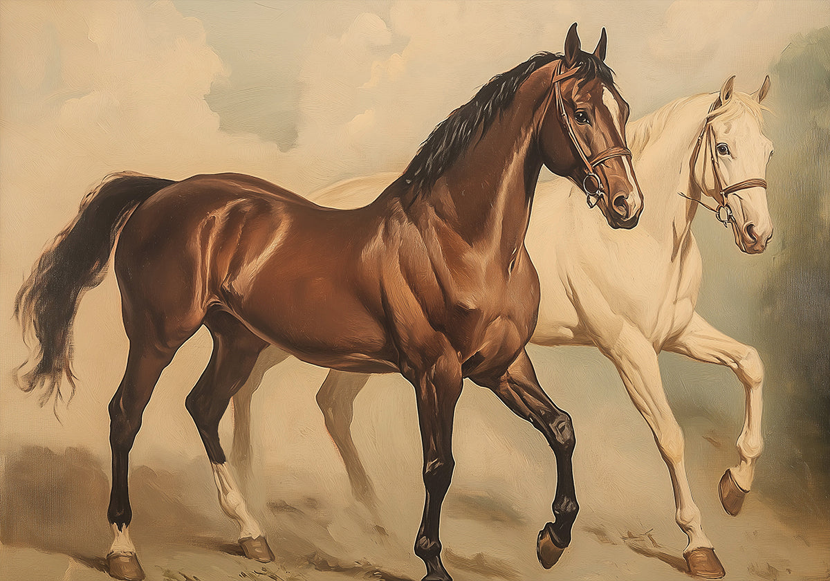 Duo Horses Galloping (NEW) - Posterbox