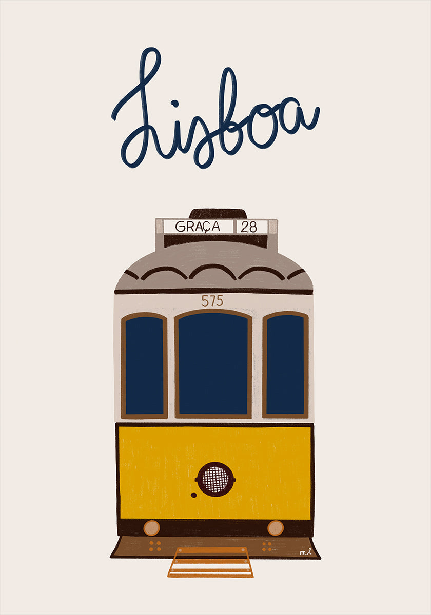 Lisbon Tram Plakat - Posterbox