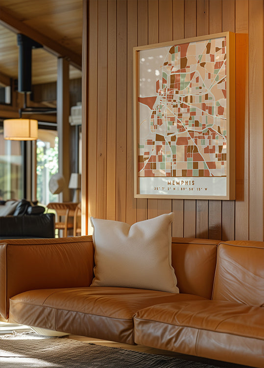 Black Maps Erdtöne 51 Poster