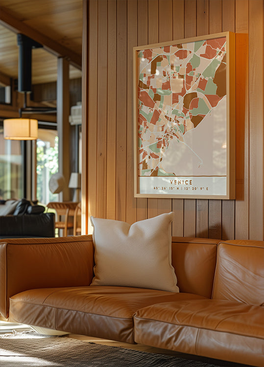 Black Maps Erdtöne 91 Poster