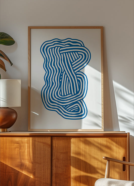 Line-Art-Skulptur-Poster