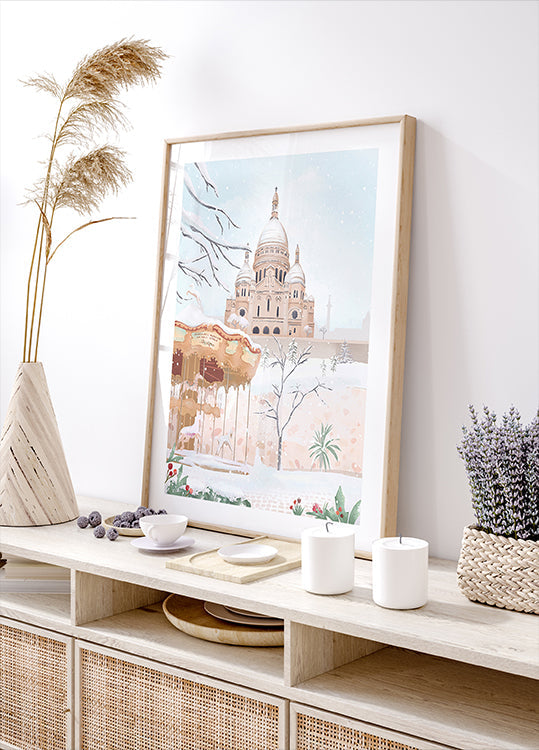 Winter in Paris Plakat