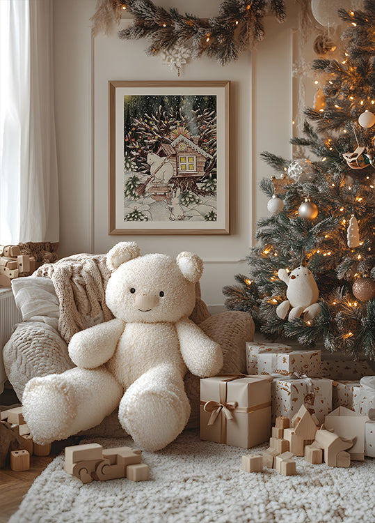 Weihnachtsbaumhaus-Poster