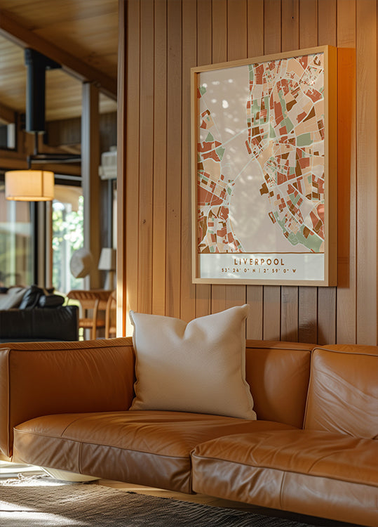 Black Maps Erdtöne 40 Poster