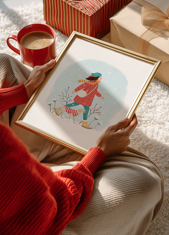 Winterspaziergang-Plakat