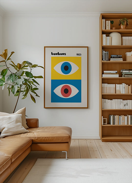 Bauhaus-Augen-Abstraktes Poster