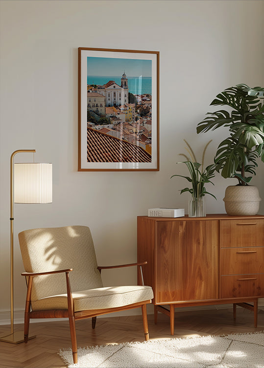 Terracotta Rooftops And Historic Architecture Plakat