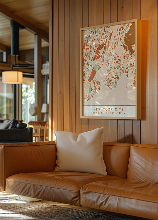 Black Maps Erdtöne 61 Poster