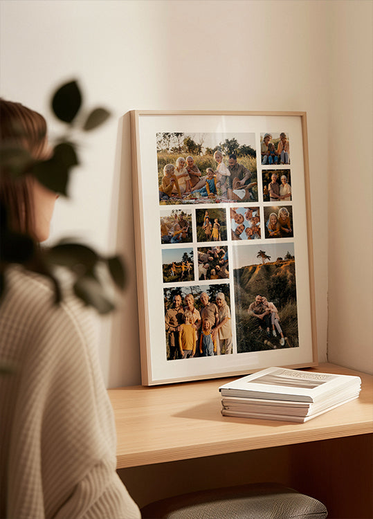 Personalisiertes Fotocollage-Poster