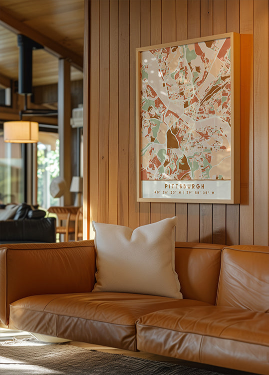 Black Maps Erdtöne 67 Poster