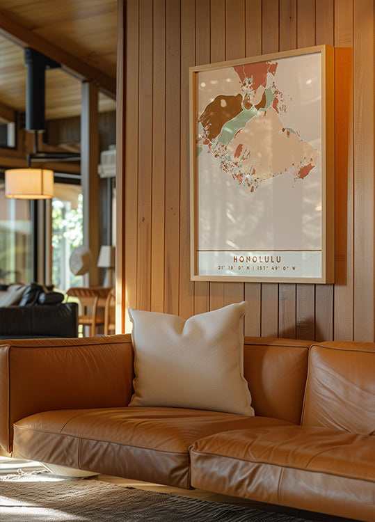 Black Maps Erdtöne 33 Poster