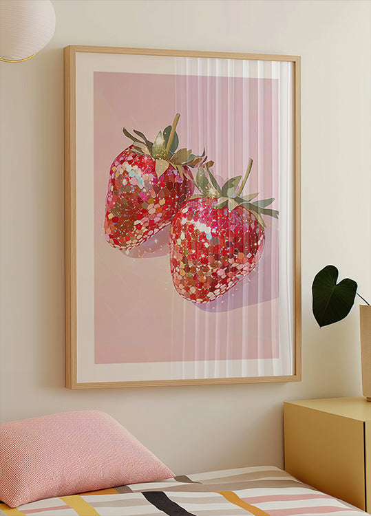 Funkelnde Erdbeeren