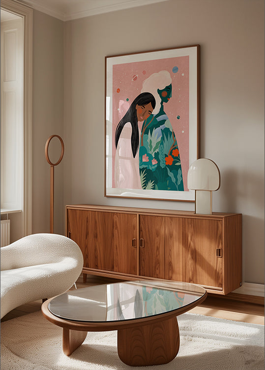 Kosmisches Verbindungsplakat