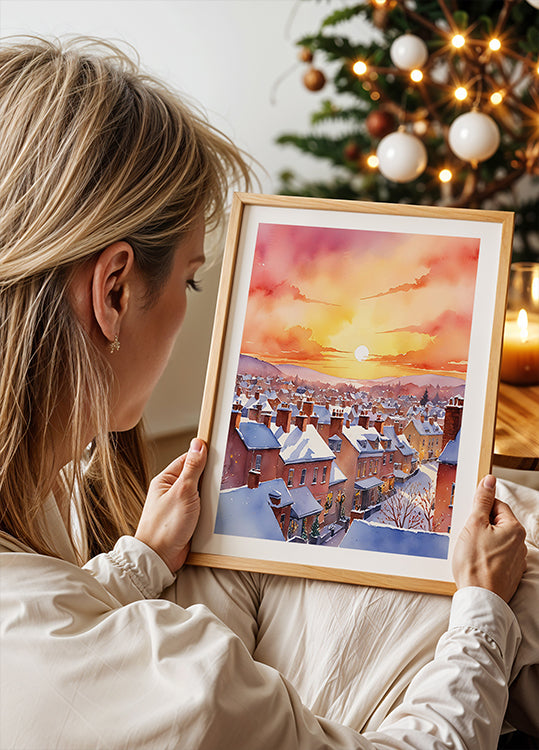 Verschneiter Weihnachtsmorgen-Sonnenaufgang (NEU)