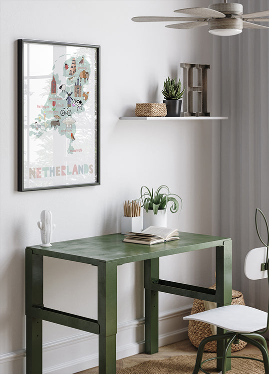 Die niederländische Illustration der Künstlerin Carla Daly Poster