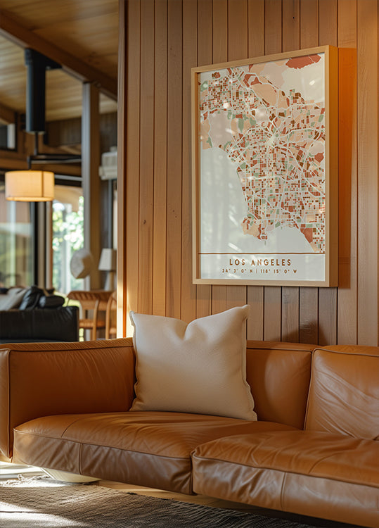 Black Maps Erdtöne 42 Poster