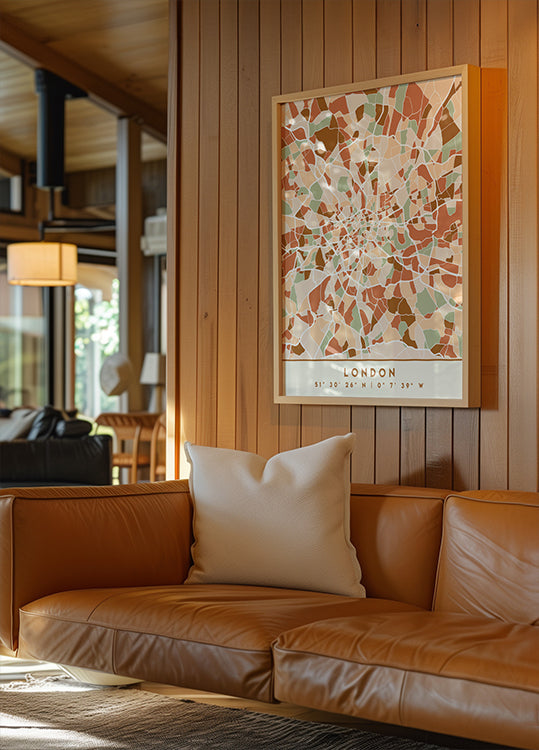 Black Maps Erdtöne 41 Poster